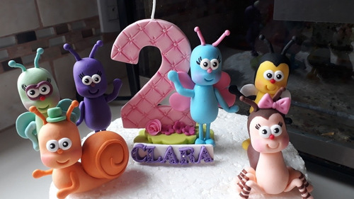 Bichikids Mas Vela Adorno De Torta Porcelana Fria