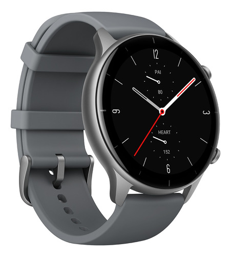 Imagen 1 de 3 de Smartwatch Amazfit Fashion GTR 2e 1.39" caja 46.5mm de  aleación de aluminio  gris, malla  slate grey de  silicona A2023