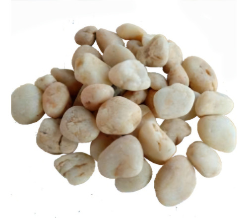 Piedra Rodada Natural Kg Crema 2 Cm 5 Cm