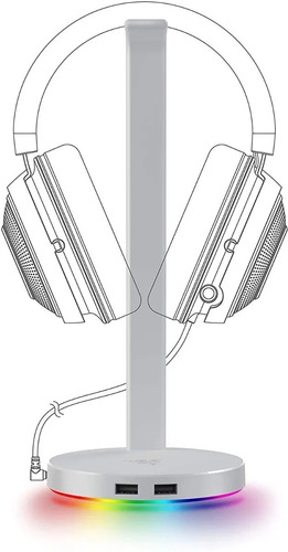 Imagen 2 de 6 de Soporte De Auriculares Razer Base Station V2 Chroma Usb Hub