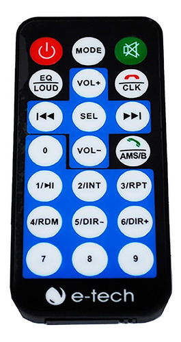 Imagem 4 de 7 de Auto Radio Automotivo E-tech Premium Mp3 Fm 2 Usb Bt Sd App