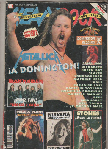 Revista * Heavy Rock * Nº 144 Año 1995 Nirvana, Stones