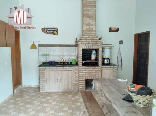 Chácara Maravilhosa Com 03 Dormitórios, Piscina, Espaço Gourmet, Pomar, Lago, À Venda, 4500 M² Por R$ 530.000 - Zona Rural - Pinhalzinho/sp - Ch0919