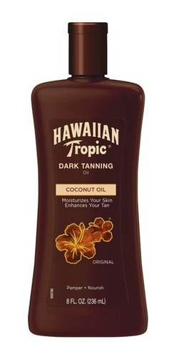 Imagen 1 de 4 de Hawaiian Tropic Dark Tanning Oil Aceite Bronceador 236ml.