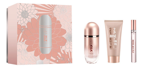 Carolina Herrera 212 Vip Rose Edp 80 ml + Creme 100 ml + 10 ml