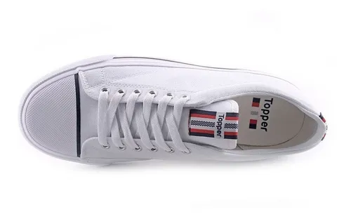 Zapatilla Hombre Topper Profesional Blanco Lona 44.455