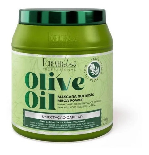 Máscara De Umectação Capilar Olive Oil 950g Forever Liss