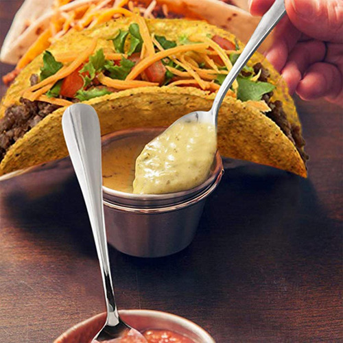 3 De Soporte De Taco De Acero Inoxidable Plateado Para Horno