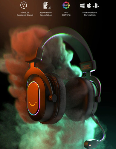Auricular Fifine H6 Black Color Negro Color de la luz RGB