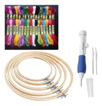 Comprar Aros Bastidor De Bordar 1 Aguja Mágica + 50 Hilos De Bordado
