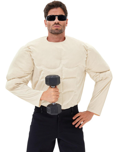 Mainfini Disfraz De Camisa Musculosa Para Hombre, Traje Con