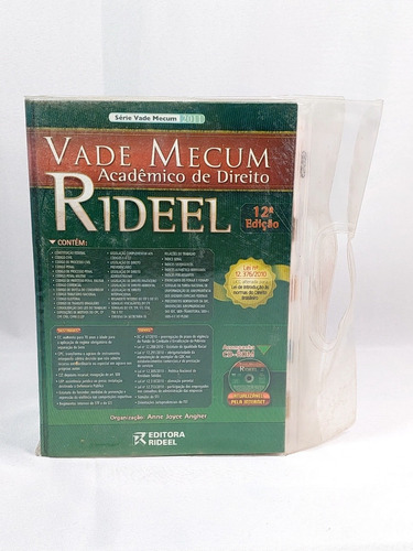 Vade Mecum Acadêmico De Direito Ridel 12° Ed-acompamha Cdrom