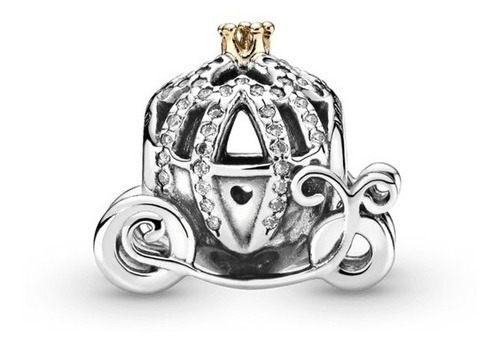 Charm Pandora Carruaje Calabaza Cenicienta Disney Plata Ale