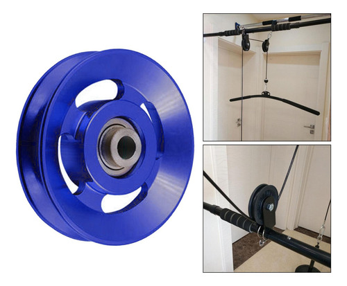 Rueda De Polea De Cojinete Universal Para 88 Mm Azul