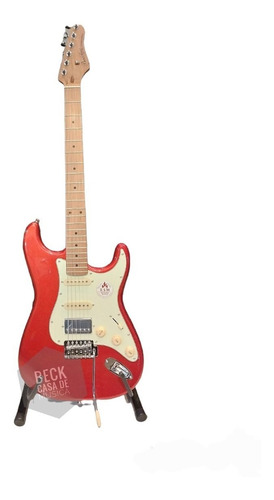 Guitarra Eléctrica Stratocaster Bacchus Bst-2rsm-m-car+funda