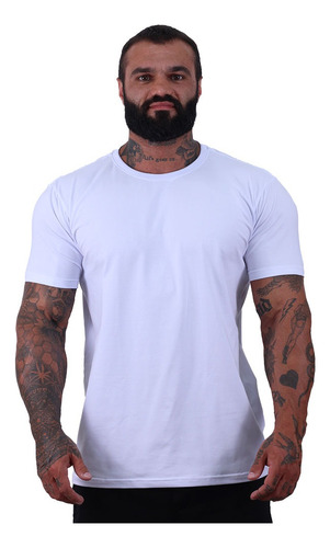 Camiseta Cotton Masculina 40.1 Penteado Elastano Mxdconceito