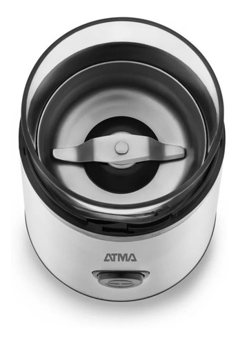 Imagen 2 de 4 de Molinillo De Cafe Eléctrico Atma Mc8141n Acero Inox 150w