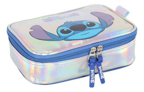 Mochila De Rodinha Lancheira Estojo Stitch Disney