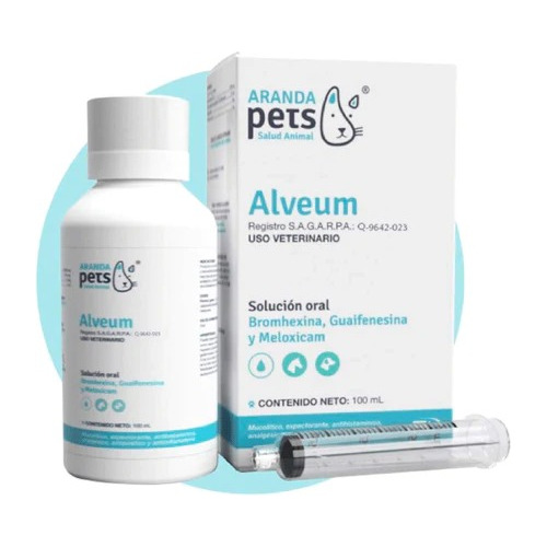 Aranda Pets Alveum Jarabe Tos 100 Ml Expectorante Mucolítico