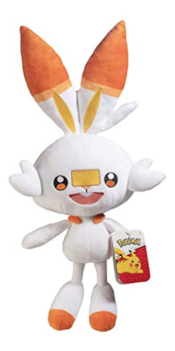 Peluche Scorbunny Grande De Pokmon De 12 Pulgadas, Juguete D