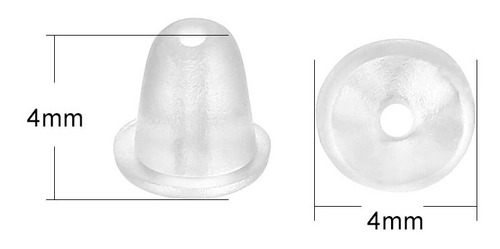 Imagen 2 de 5 de Gomas De Silicona Para Aros, Paquete Con 200 Unidades