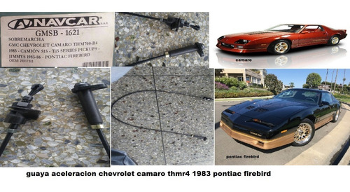 Guaya Aceleracion Chevrolet Camaro Thmr4 1983 Pontiac Firebi