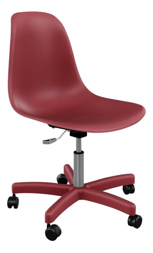 Cadeira Para Escritório Eames Office Colors Vermelho Fj