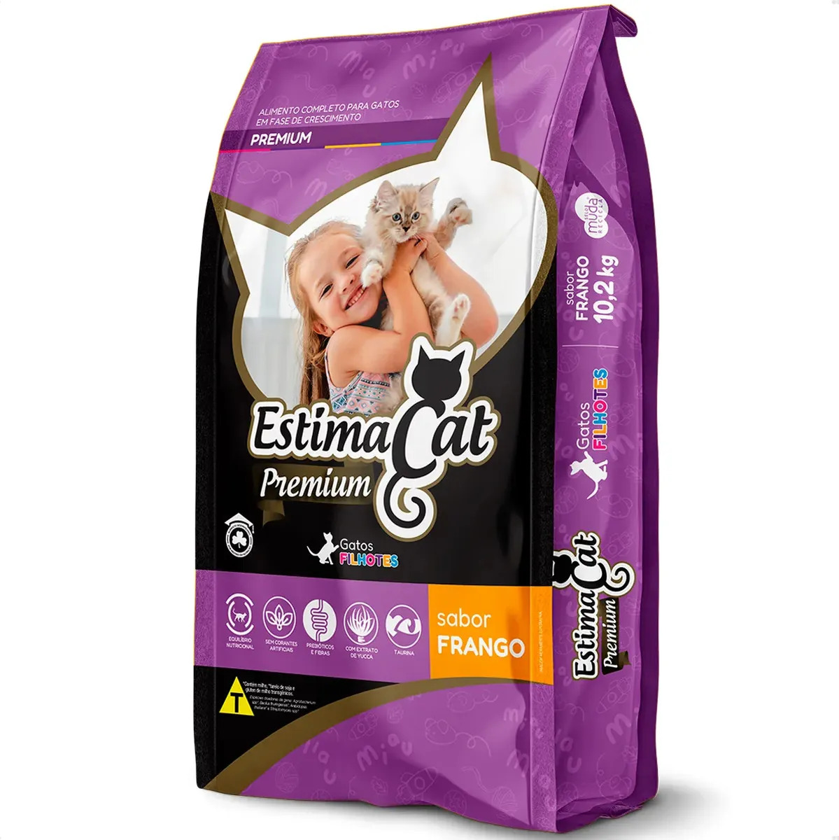 Ração Gato Estimacat Premium Filhote Sabor Frango 10kg