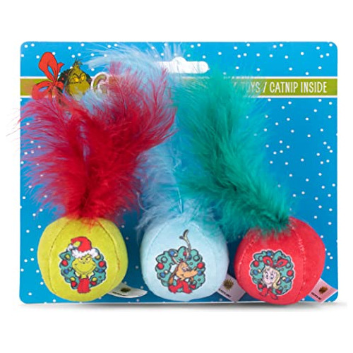 Dr. Seuss Para Mascotas The Gr Feather Ball Catnip Cat Toy 3