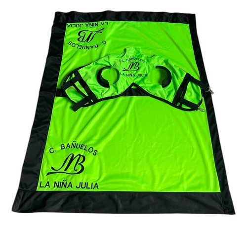 Mantilla Y Mascara Para Caballo De Carreras Personalizada
