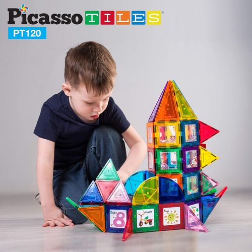 Bloque De Construccion Magnetico Master Builder De 120 Pi...