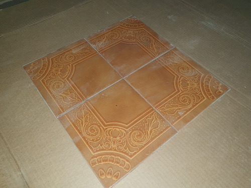 Ceramica 20x20 Marron Guarda Dibujo Reposicion Piso Pared (Usado)