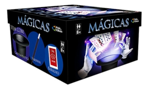 Kit Infantil Magica C/30 Truques Cartola E Coelho D Pelúcia