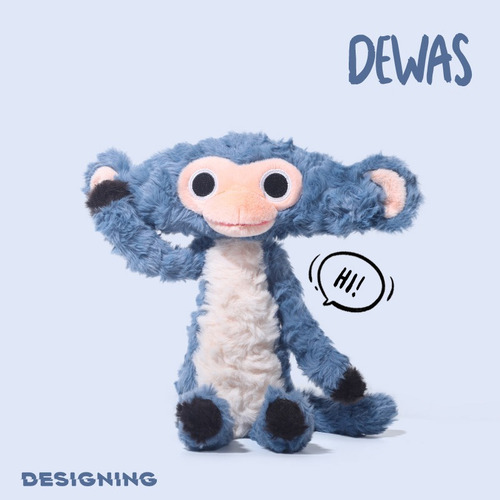 Que Monkey - El Peluche The Monkey: Tu Juguetón Amigo Azul