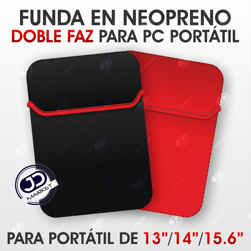 Funda Para Portátil En Neopreno Doble Faz / Varios Tamaños