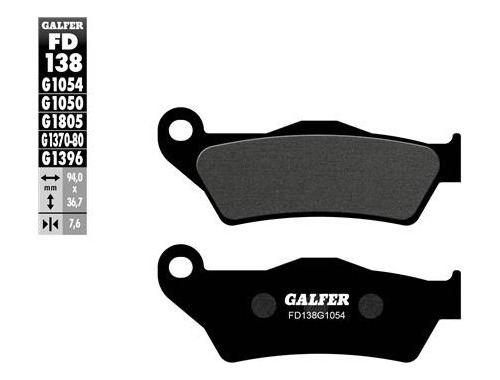 Pastilla Freno Del/tra Galfer Para Ducati Monster/multicilin