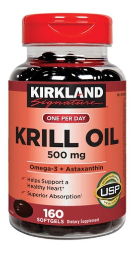 Aceite Krill 500mg Acidos Grasos Fosfolípidos Y Astaxantin