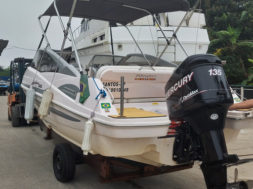Lancha Focker 200 Motor Mercury 135hp Ano 2010 2º Dono 243hs