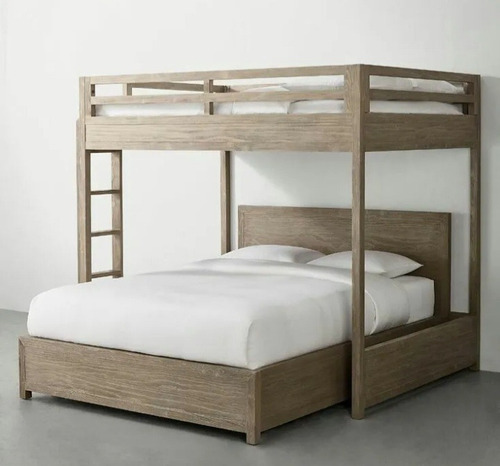 Cama Litera Con Cama Matrimonial 