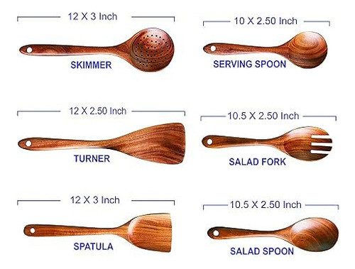 Cucharas De Madera, Utensilios Para Cocinar, Espátula Inclui