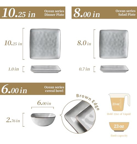 Set De Vajilla Para 4 12 Piezas Esmaltadas Apto Microondas Y