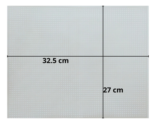 Malla Plástica Tejido Bordado Manualidades Rectangular 6pzs