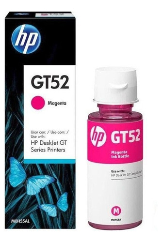 Botella De Tinta Hp Gt52 Magenta Original