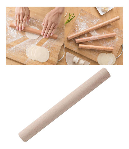 Rodillo De Madera Para Hornear Harina De Cocina Masa De