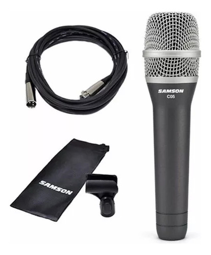 Micrófono Samson C05 Condensador Vocal Con Cable Y Pipeta
