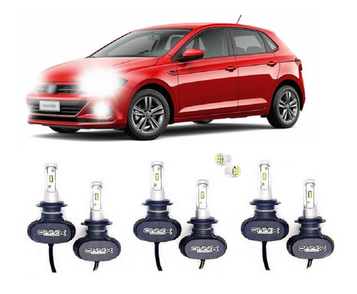 Lampadas Ultra Led Polo 2017 2018 2019 Farol E Milha Xenon