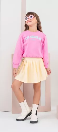 Conjunto Colegial Bebê Infantil Barbie Roupa Barbie Menina