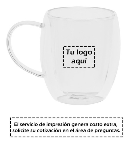 Imagen 5 de 10 de Taza De Vidrio De Doble Pared