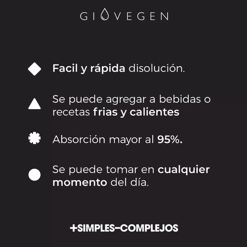 Imagen 6 de 7 de Giovegen Skin - Colágeno Hidrolizado Bebible