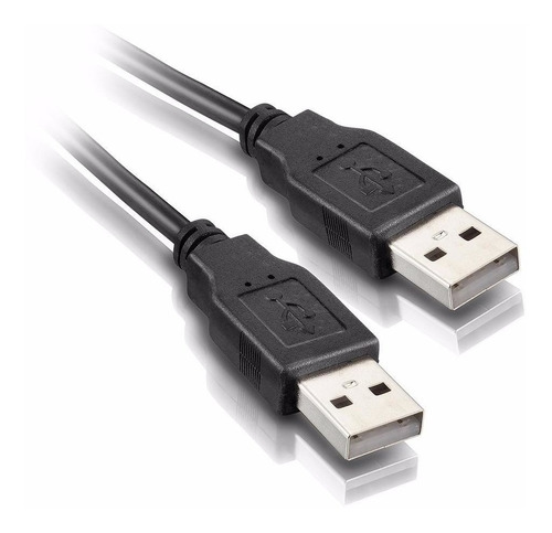 Cabo Extensor Usb Macho X Macho 2.0 1,5 Metros Cor Preto